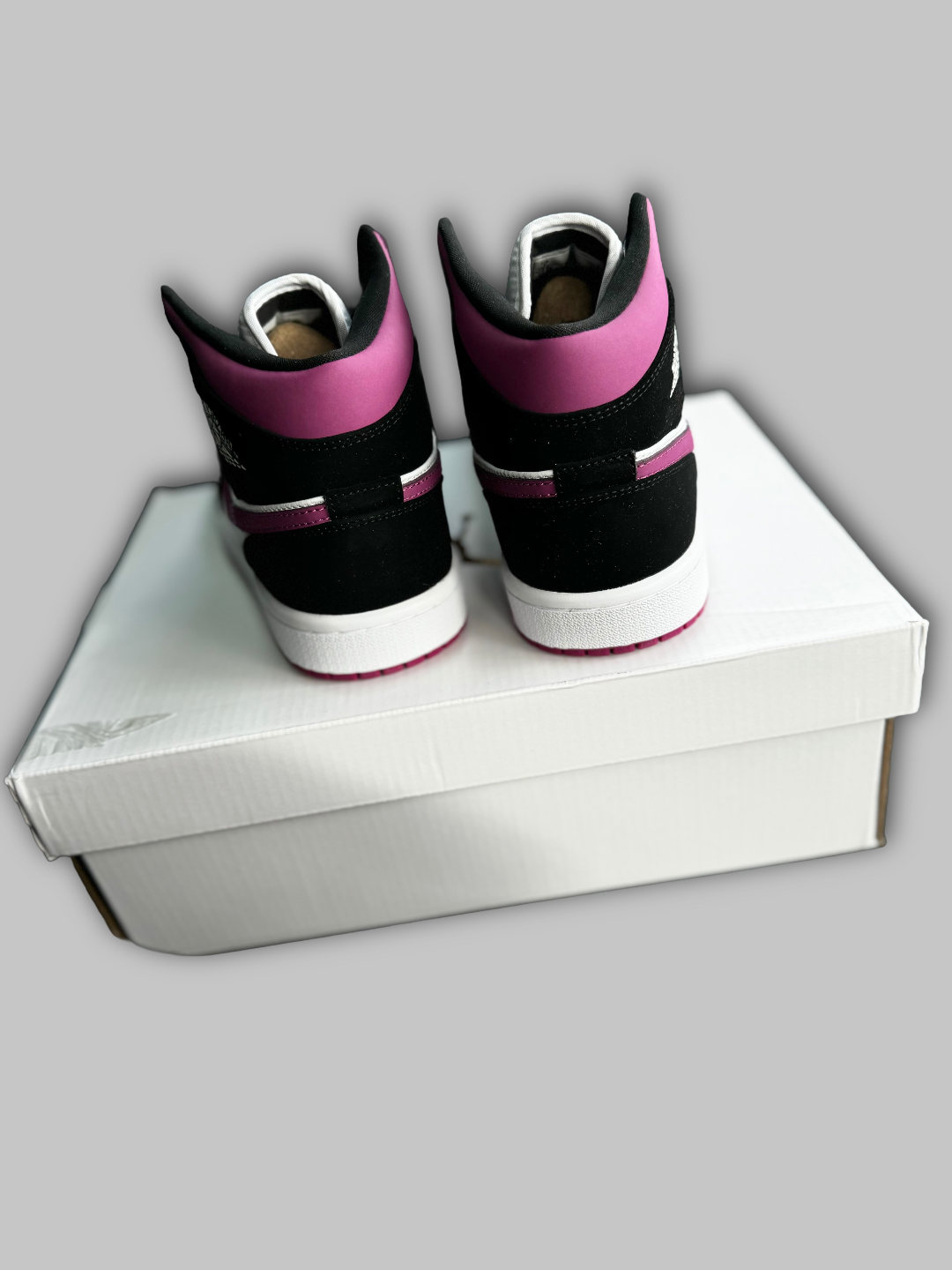 Jordan 1 Mid White Pink Black